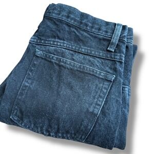 Faded Glory Men's Black Denim Straight Leg Pants Size 33x30 (32x29) Y2K